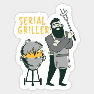 Serial griller grill bbq Sticker